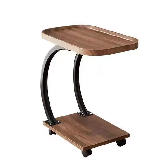 Mobile Wooden C-Table